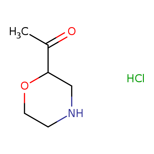 CC(=O)C1CNCCO1.Cl
