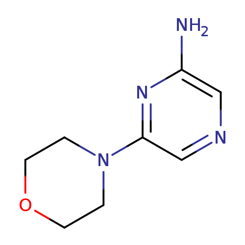 Nc1cncc(n1)N1CCOCC1