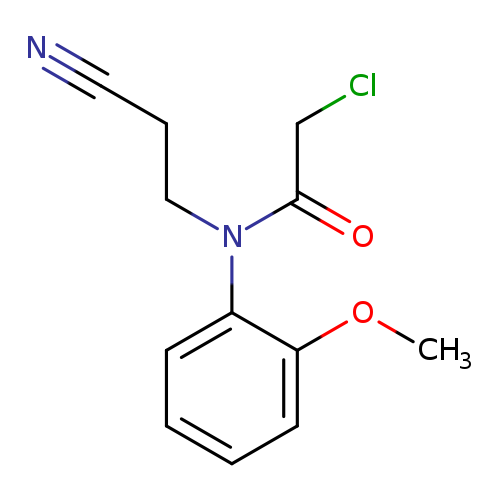 N#CCCN(c1ccccc1OC)C(=O)CCl