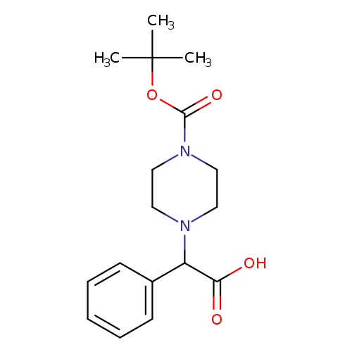 O=C(N1CCN(CC1)C(c1ccccc1)C(=O)O)OC(C)(C)C