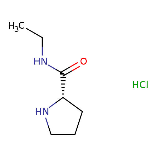 CCNC(=O)[C@@H]1CCCN1.Cl