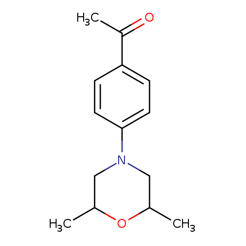 CC1OC(C)CN(C1)c1ccc(cc1)C(=O)C