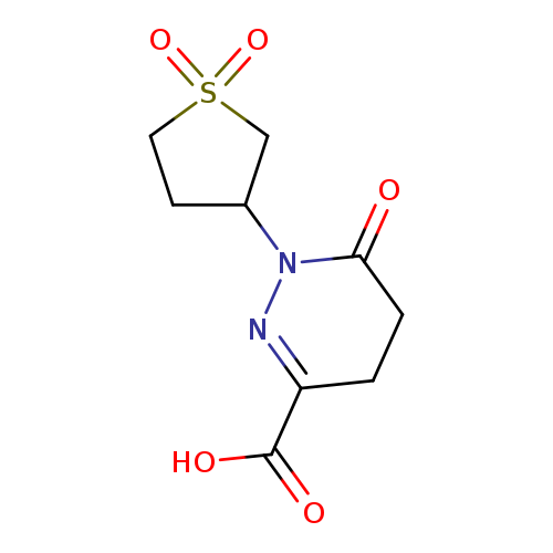 O=C1CCC(=NN1C1CCS(=O)(=O)C1)C(=O)O