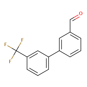 O=Cc1cccc(c1)c1cccc(c1)C(F)(F)F