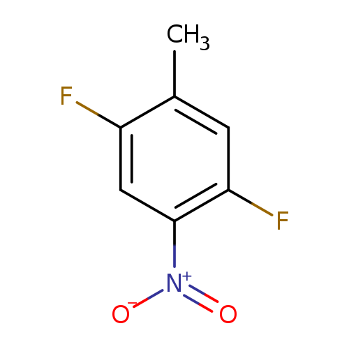 Fc1cc([N+](=O)[O-])c(cc1C)F