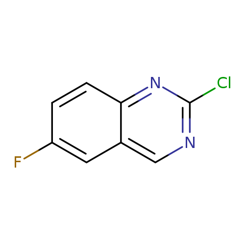 Fc1ccc2c(c1)cnc(n2)Cl