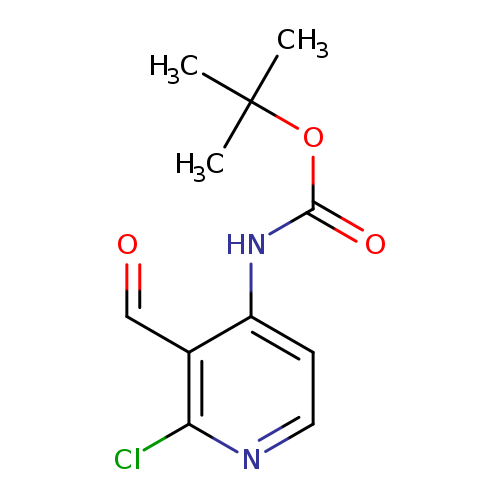 O=Cc1c(ccnc1Cl)NC(=O)OC(C)(C)C