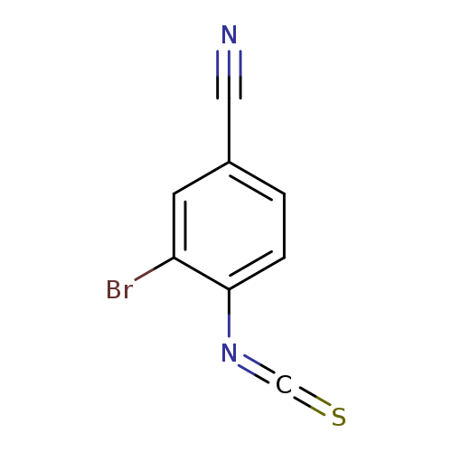 S=C=Nc1ccc(cc1Br)C#N