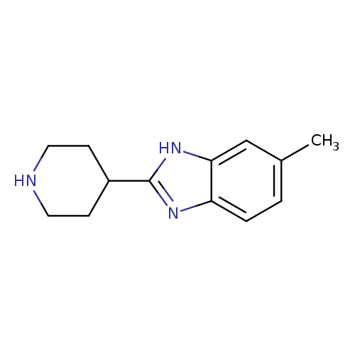 Cc1ccc2c(c1)[nH]c(n2)C1CCNCC1