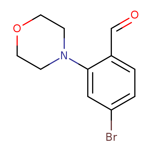 O=Cc1ccc(cc1N1CCOCC1)Br