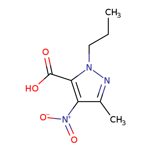 CCCn1nc(c(c1C(=O)O)[N+](=O)[O-])C