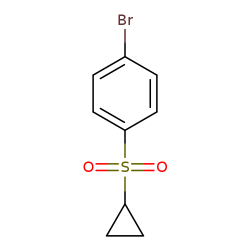 Brc1ccc(cc1)S(=O)(=O)C1CC1