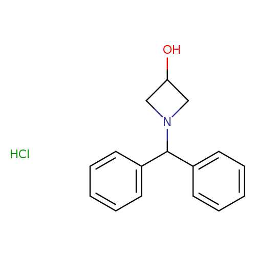 OC1CN(C1)C(c1ccccc1)c1ccccc1.Cl