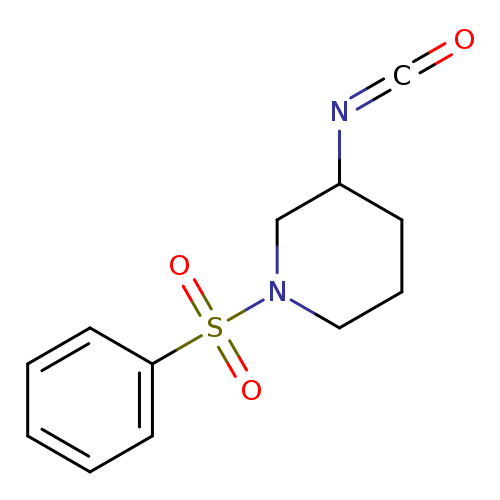 O=C=NC1CCCN(C1)S(=O)(=O)c1ccccc1