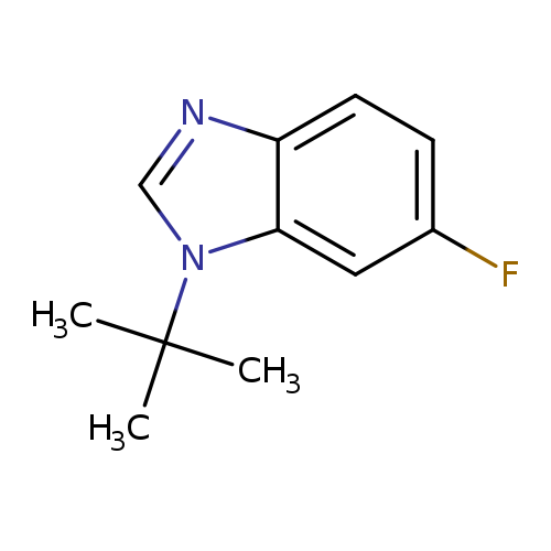 Fc1ccc2c(c1)n(cn2)C(C)(C)C