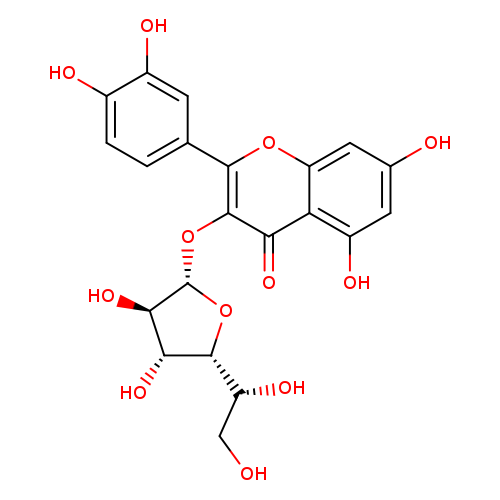 OC[C@H]([C@H]1O[C@H]([C@@H]([C@H]1O)O)Oc1c(oc2c(c1=O)c(O)cc(c2)O)c1ccc(c(c1)O)O)O