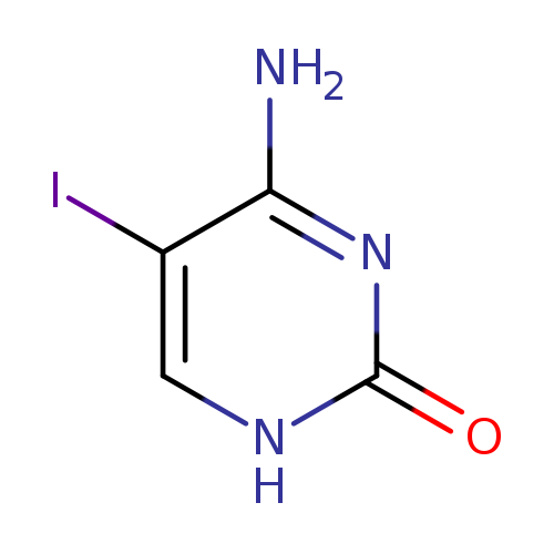 Nc1nc(=O)[nH]cc1I