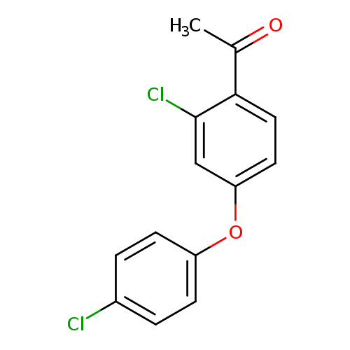 Clc1ccc(cc1)Oc1ccc(c(c1)Cl)C(=O)C