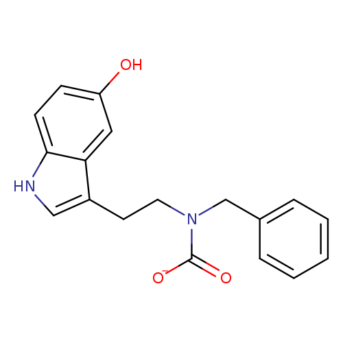 Oc1ccc2c(c1)c(CCN(C(=O)[O-])Cc1ccccc1)c[nH]2