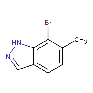 Cc1ccc2c(c1Br)[nH]nc2