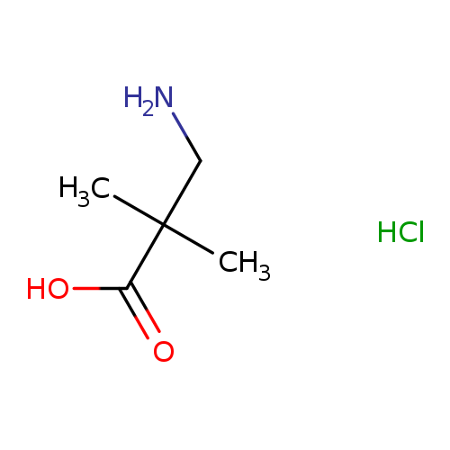 NCC(C(=O)O)(C)C.Cl