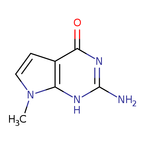 Nc1nc(=O)c2c([nH]1)n(C)cc2