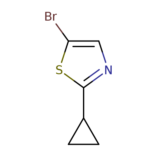 Brc1cnc(s1)C1CC1
