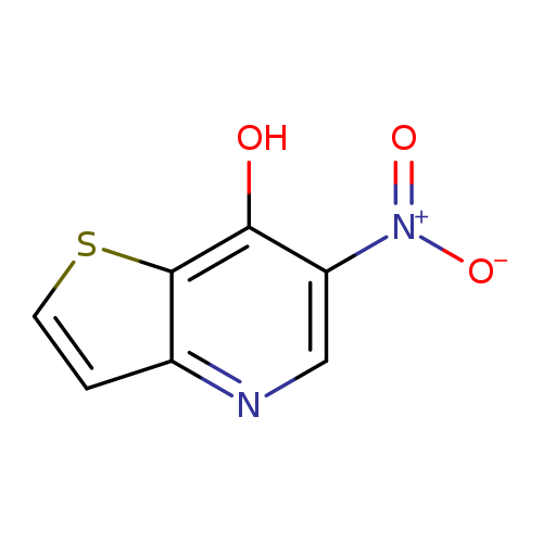 [O-][N+](=O)c1cnc2c(c1O)scc2
