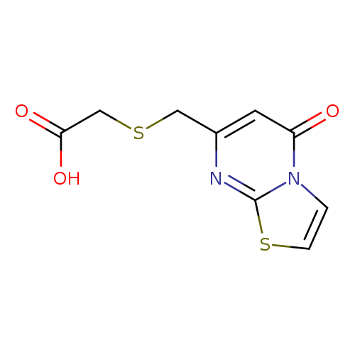 OC(=O)CSCc1cc(=O)n2c(n1)scc2