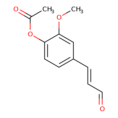 O=C/C=C/c1ccc(c(c1)OC)OC(=O)C