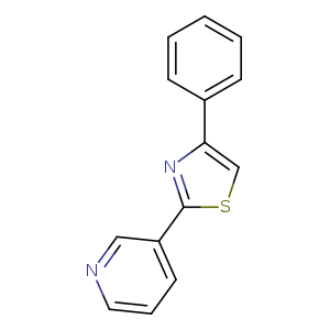 c1ccc(cc1)c1csc(n1)c1cccnc1