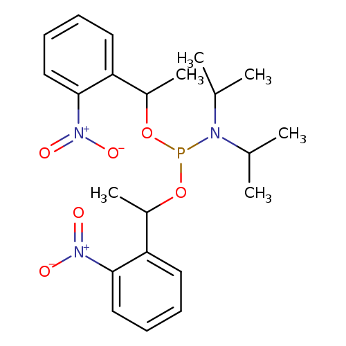 CC(N(P(OC(c1ccccc1[N+](=O)[O-])C)OC(c1ccccc1[N+](=O)[O-])C)C(C)C)C
