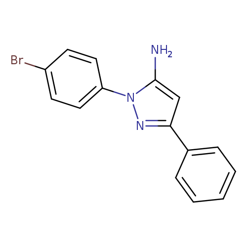 Brc1ccc(cc1)n1nc(cc1N)c1ccccc1