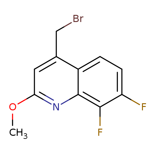 COc1cc(CBr)c2c(n1)c(F)c(cc2)F