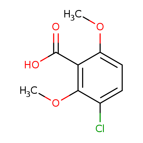 COc1ccc(c(c1C(=O)O)OC)Cl