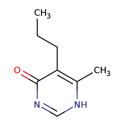Cc1c(CCC)c(=O)nc[nH]1