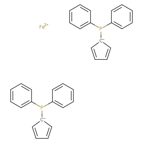 C1=CC=C[C-]1P(c1ccccc1)c1ccccc1.C1=CC=C[C-]1P(c1ccccc1)c1ccccc1.[Fe+2]