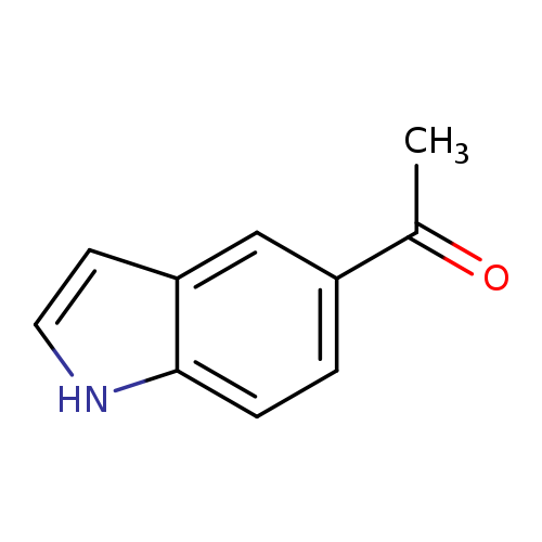 CC(=O)c1ccc2c(c1)cc[nH]2