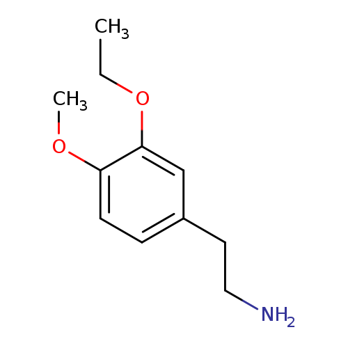 NCCc1ccc(c(c1)OCC)OC