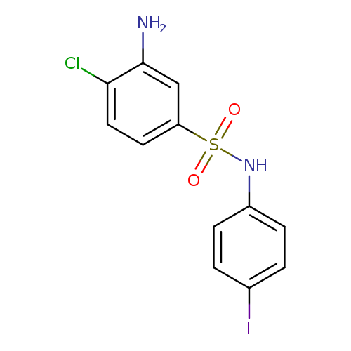 Ic1ccc(cc1)NS(=O)(=O)c1ccc(c(c1)N)Cl