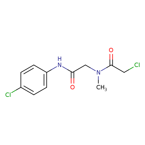 ClCC(=O)N(CC(=O)Nc1ccc(cc1)Cl)C