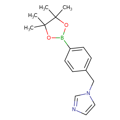 CC1(C)OB(OC1(C)C)c1ccc(cc1)Cn1ccnc1