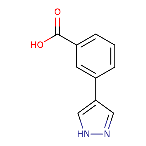 OC(=O)c1cccc(c1)c1c[nH]nc1