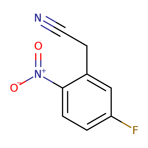 [O-][N+](=O)c1ccc(cc1CC#N)F