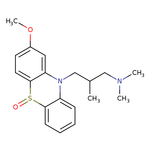 COc1ccc2c(c1)N(CC(CN(C)C)C)c1c(S2=O)cccc1
