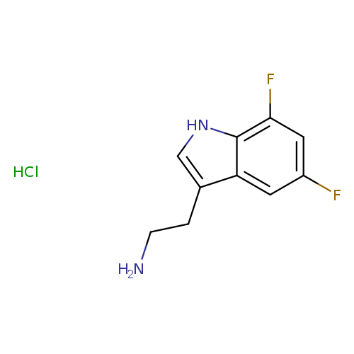 NCCc1c[nH]c2c1cc(F)cc2F.Cl