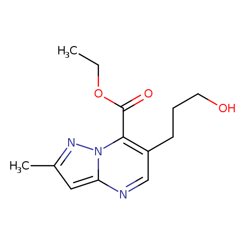OCCCc1cnc2n(c1C(=O)OCC)nc(c2)C