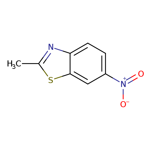 Cc1nc2c(s1)cc(cc2)[N+](=O)[O-]