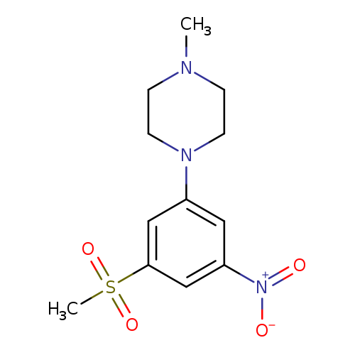 CN1CCN(CC1)c1cc(cc(c1)S(=O)(=O)C)[N+](=O)[O-]