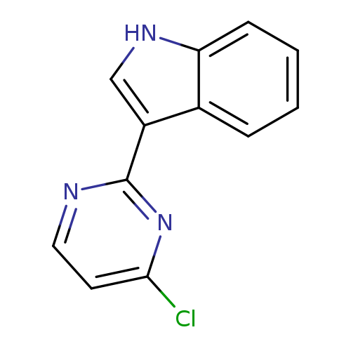 Clc1ccnc(n1)c1c[nH]c2c1cccc2